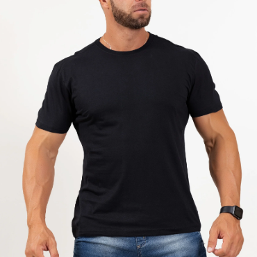{E774D9EC-615B-497E-8CDF-D449938FC9CF} <br><b>CAMISETA PREMIUM</b><br><br>
Zero Encolhimento Fio Penteado<br>
Reforço de ombro a ombro<br>
Gola de ribana com largura de 1,5cm<br>
Gramatura 180<br>